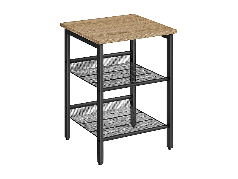 Valora salontafel / nachtkastje met 2 planken – Sonoma eiken loftstijl