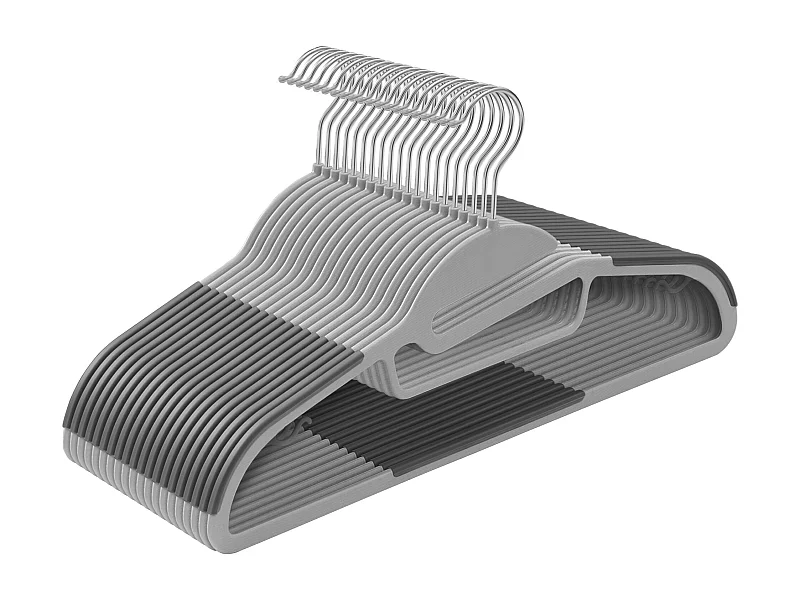 Zestaw wieszaków na ubrania Valora 20-częściowy z obrotowym hakiem 360°