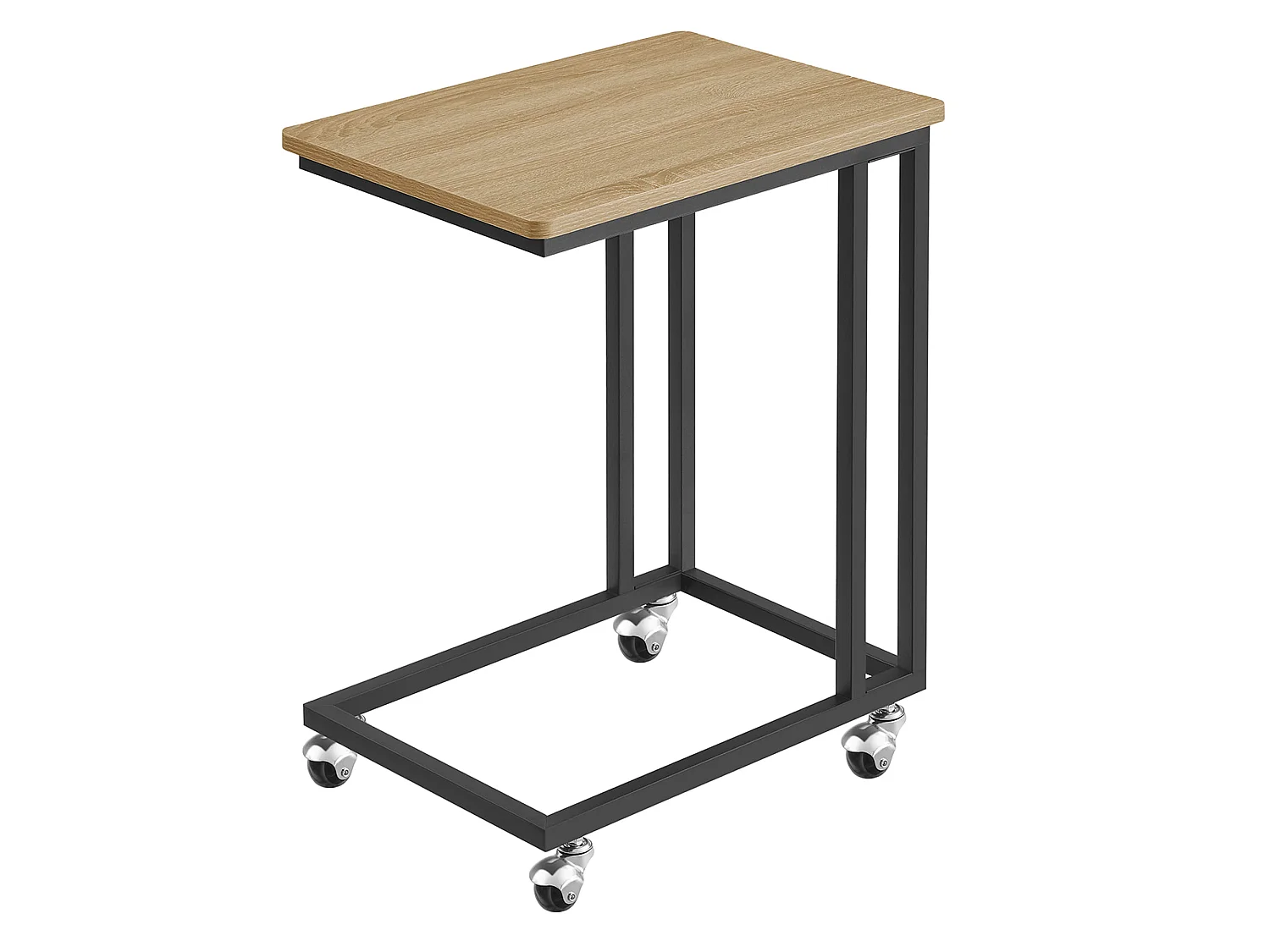 Table basse Valora à roulettes – Design compact en chêne Sonoma