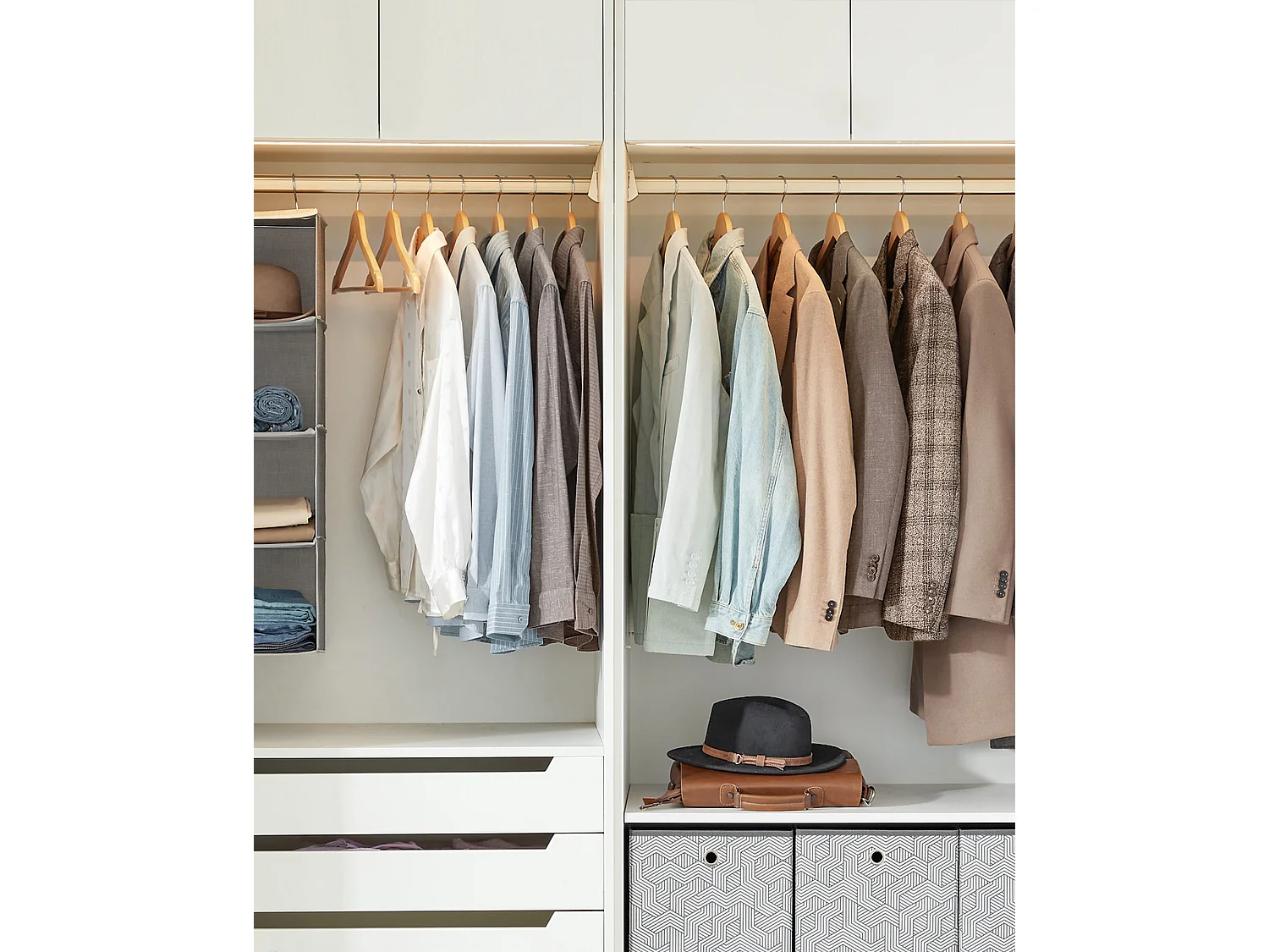 Valora Houten Kledinghangers Set van 20 Natuurlijke Esdoorn met Draaibare Haken