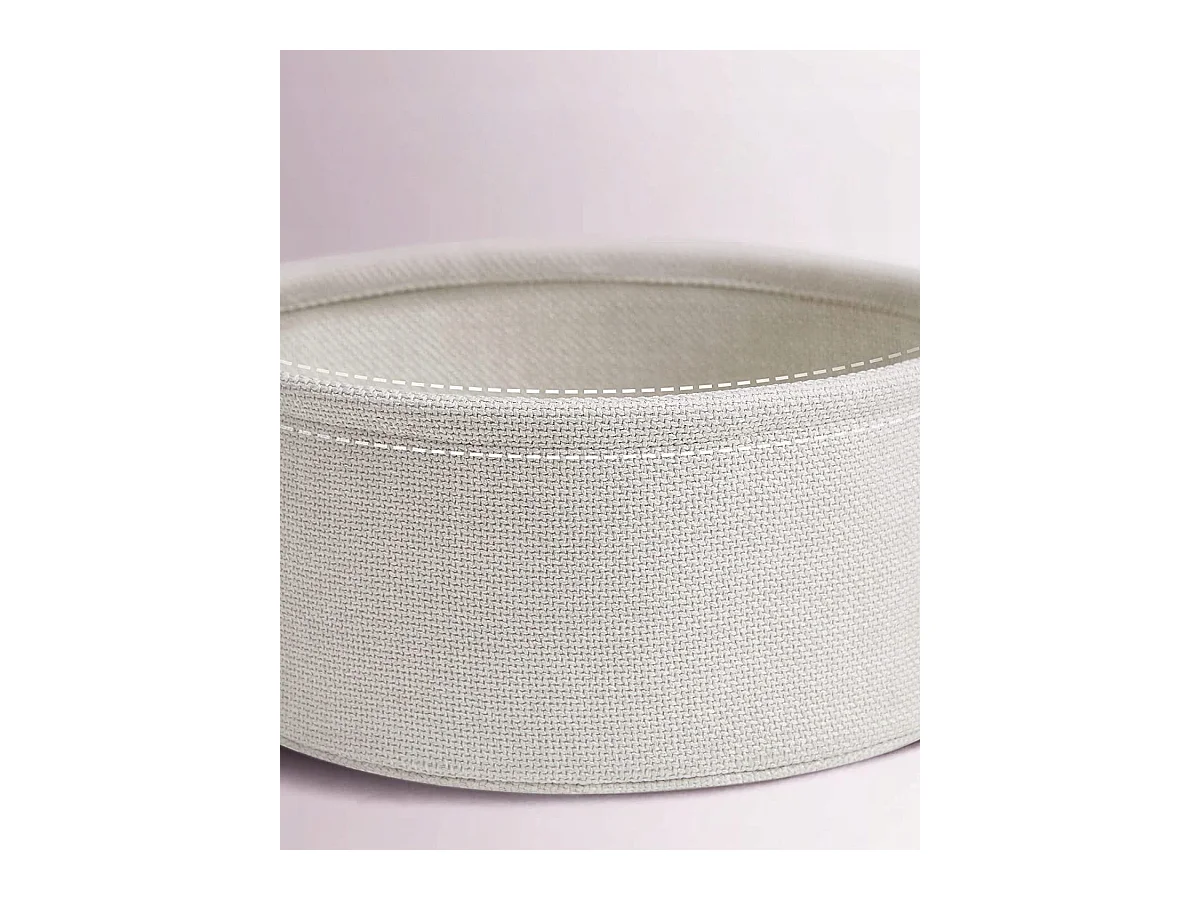 Table d'appoint ronde Valora avec panier | Rose | Table de chevet