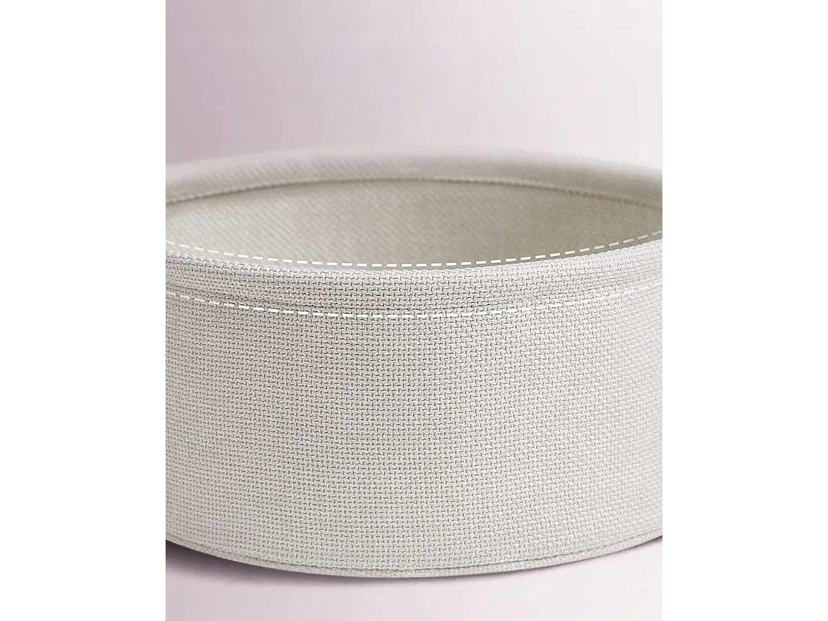 Table d'appoint ronde Valora avec panier | Rose | Table de chevet