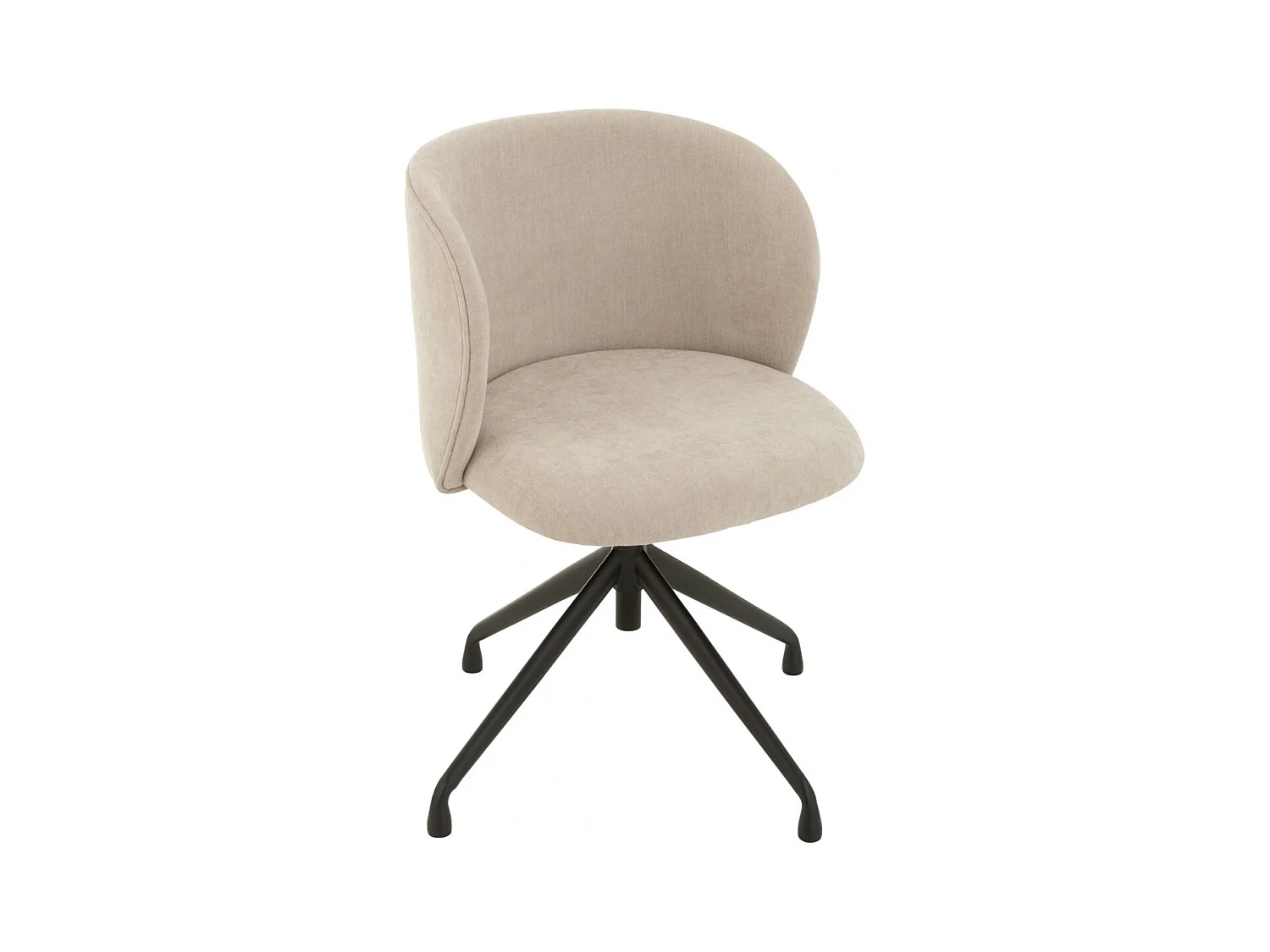 Chaises pivotantes réglables en hauteur en tissu (lot de 2) - MIA