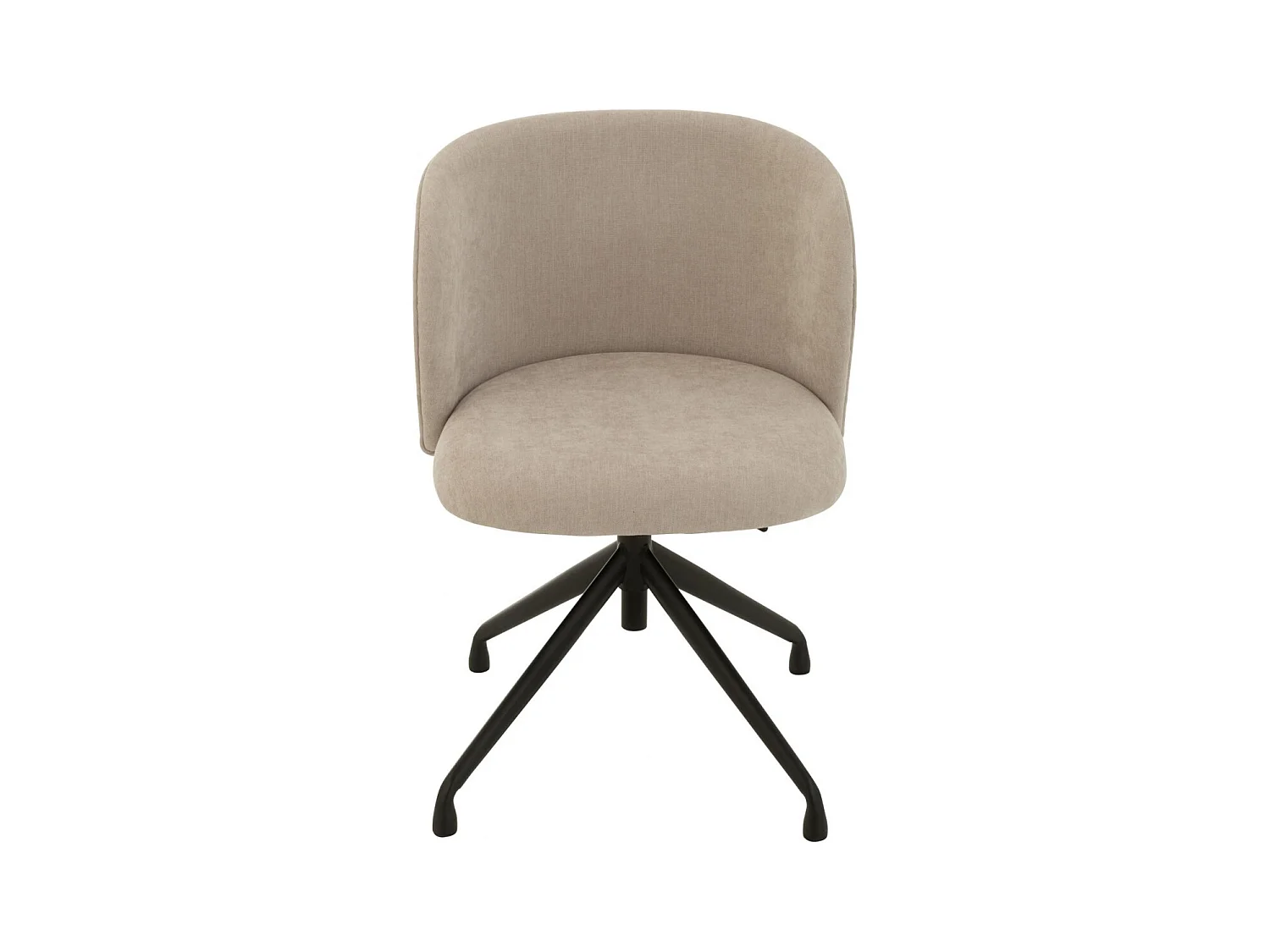 Chaises pivotantes réglables en hauteur en tissu (lot de 2) - MIA