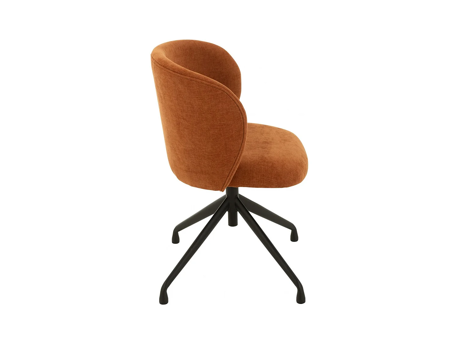 Chaises pivotantes réglables en hauteur en tissu (lot de 2) - MIA