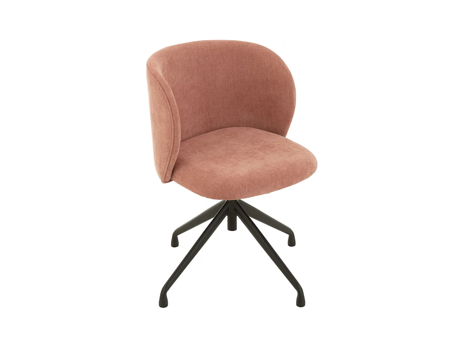 Chaises pivotantes réglables en hauteur en tissu (lot de 2) - MIA