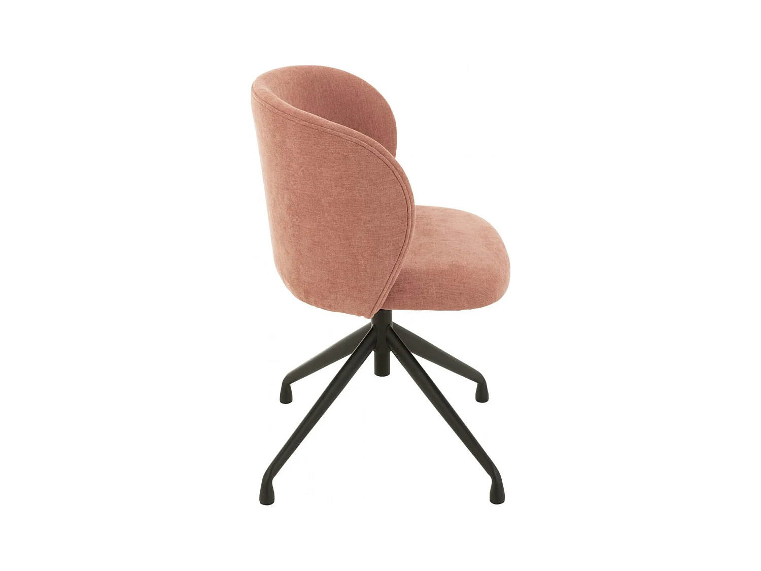 Chaises pivotantes réglables en hauteur en tissu (lot de 2) - MIA