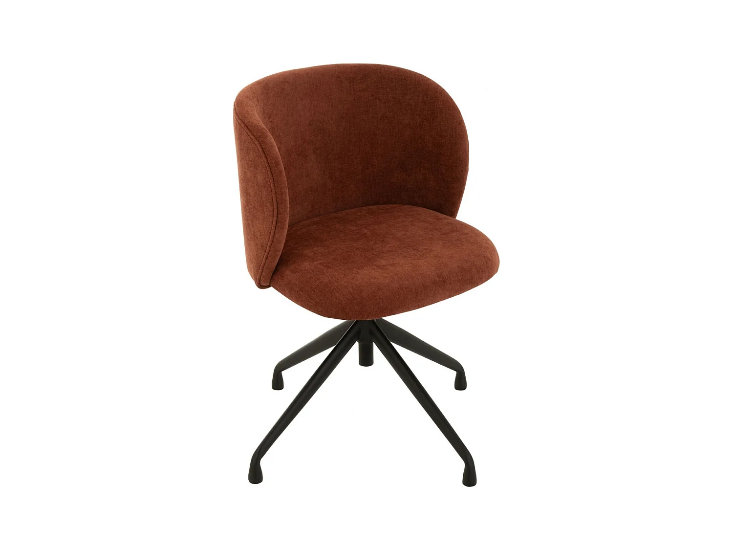 Chaises pivotantes réglables en hauteur en tissu (lot de 2) - MIA