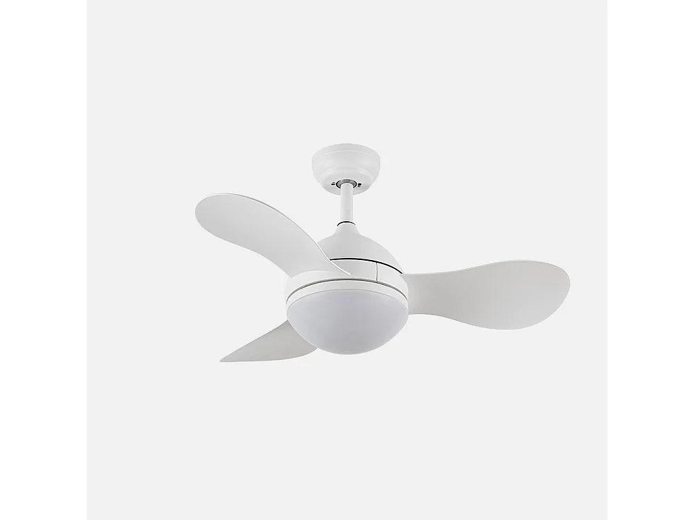 Ventilador DC Solido blanco LED 24W con 3 aspas y mando