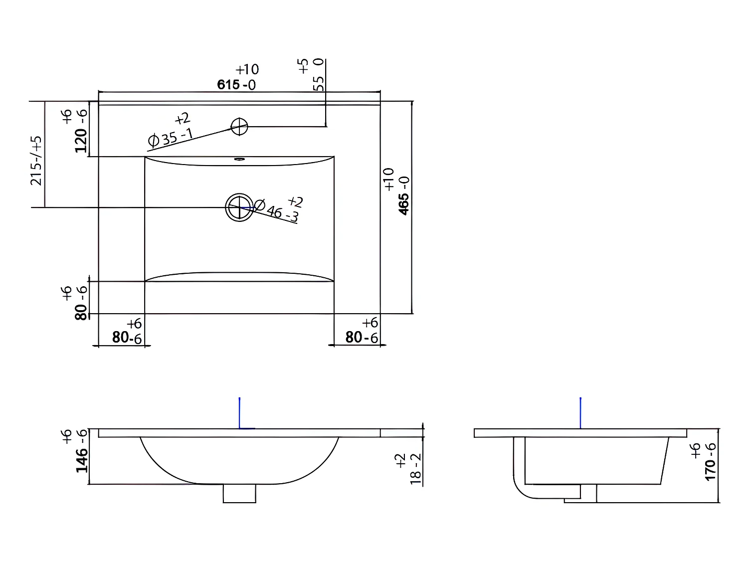 Meuble de salle de bain suspendu strié rose avec vasque à encastrer et colonne - 60 cm - SATARA