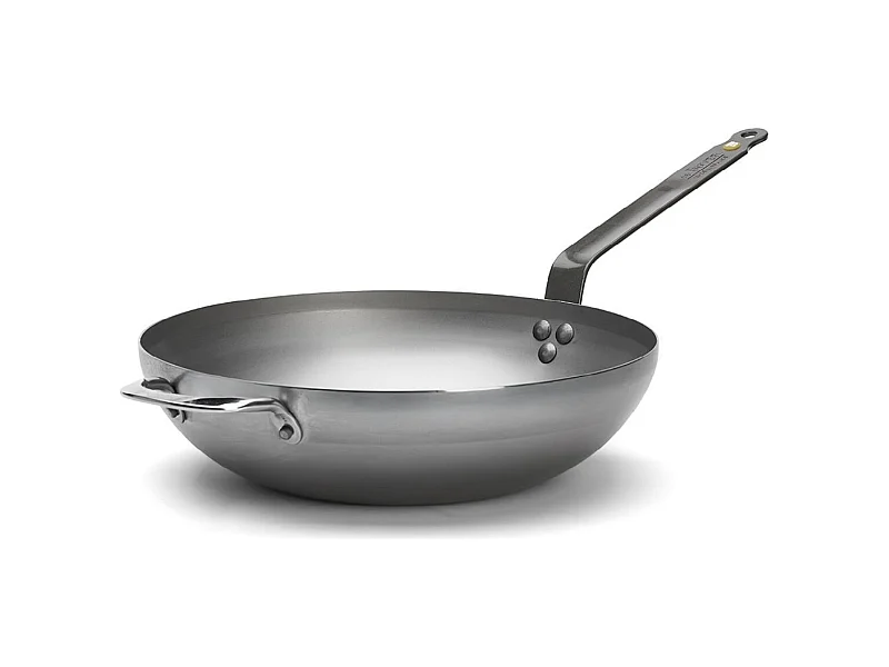 De Buyer Poêle wok acier doux 32cm - 5617.32