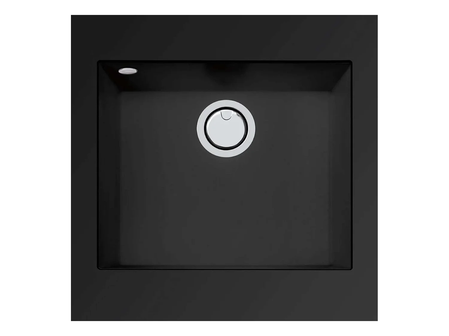 Évier sous-plan 1 Cuve 49x40x20cm R5mm - Quartz Noir Mat -  Quadra BE FRÉCAN