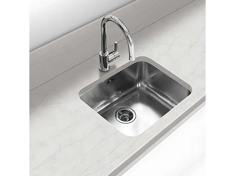 Évier sous-plan 1 Cuve 50x40x18cm R65mm - Acier inox 18/10 -  ONIX FRÉCAN