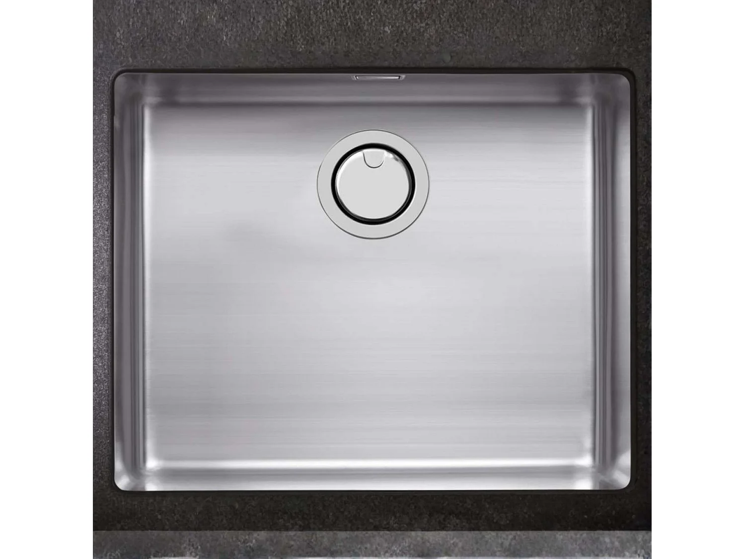 Évier sous-plan 1 Cuve 45x40x20cm R25mm - Acier inox 18/10 -  ZN Top FRÉCAN