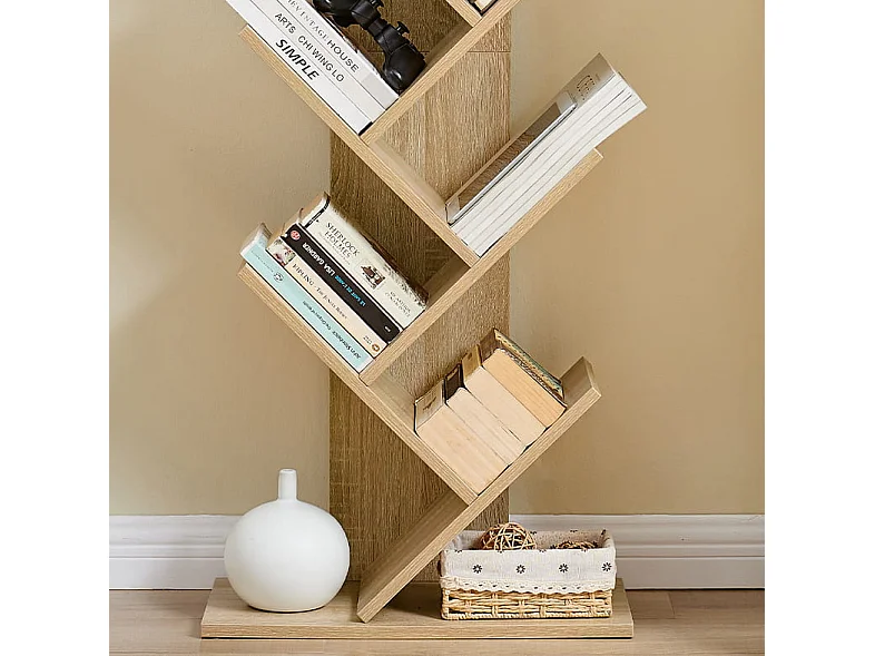 Estante Valora 9 prateleiras formato árvore escritório/quarto