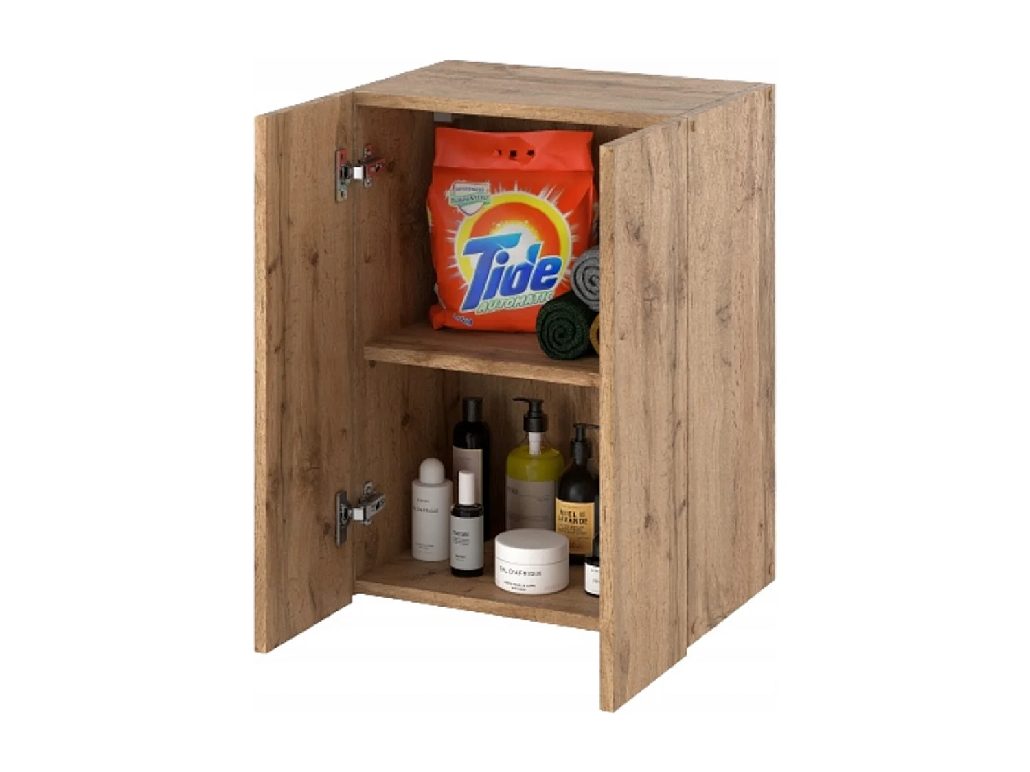 Armoire murale Chêne Wotan 40x25x60cm – Meuble haut et colonne pour salle de bain