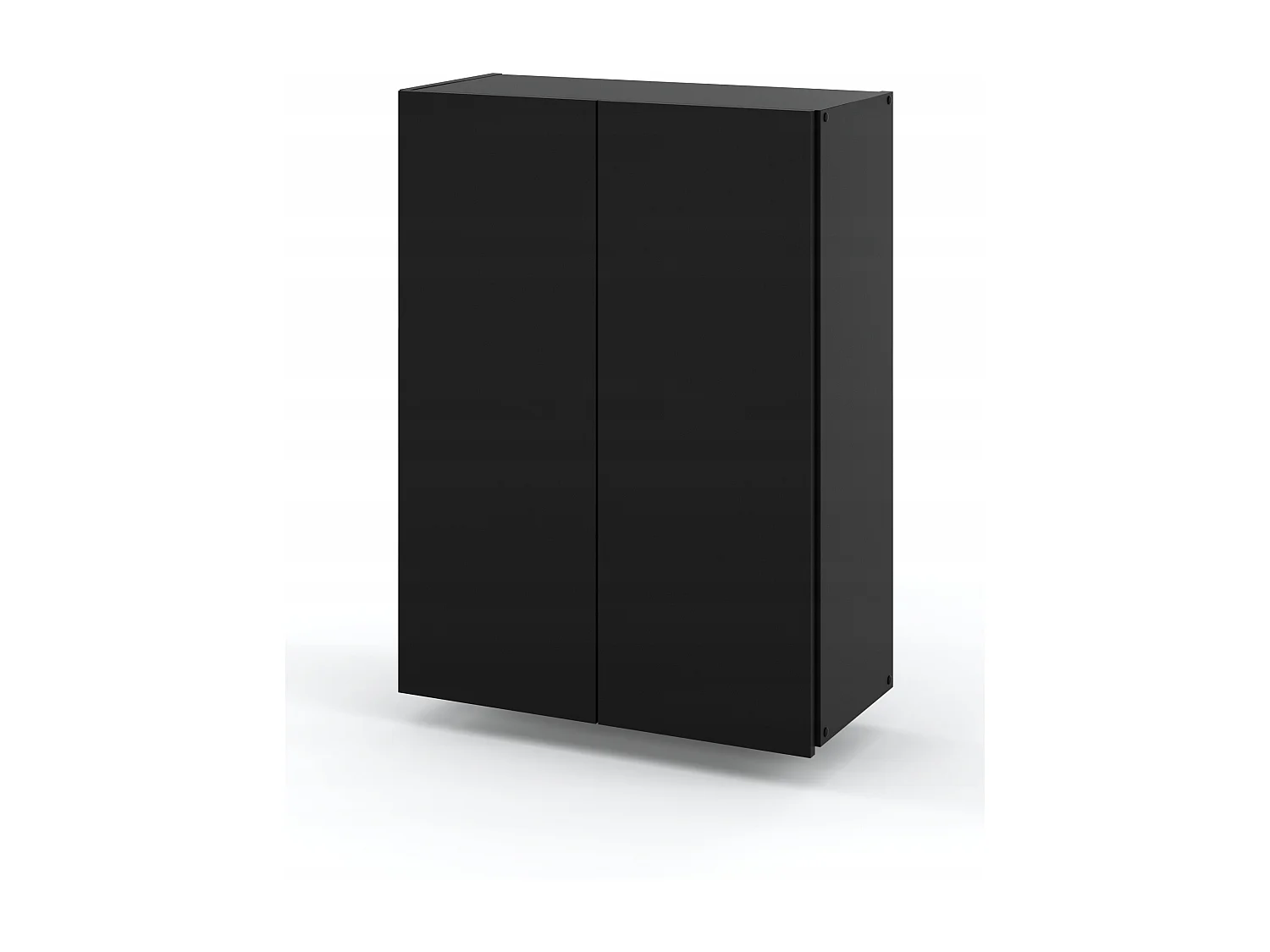 Armoire murale Noire 60 cm – Meuble haut et colonne pour salle de bain