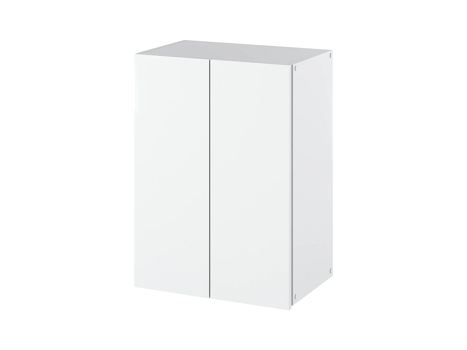 Armoire Murale de Salle de Bain Blanche mat  40x25x60cm – Colonne Suspendue au-dessus de la Machine à Laver – Style Loft Élégant