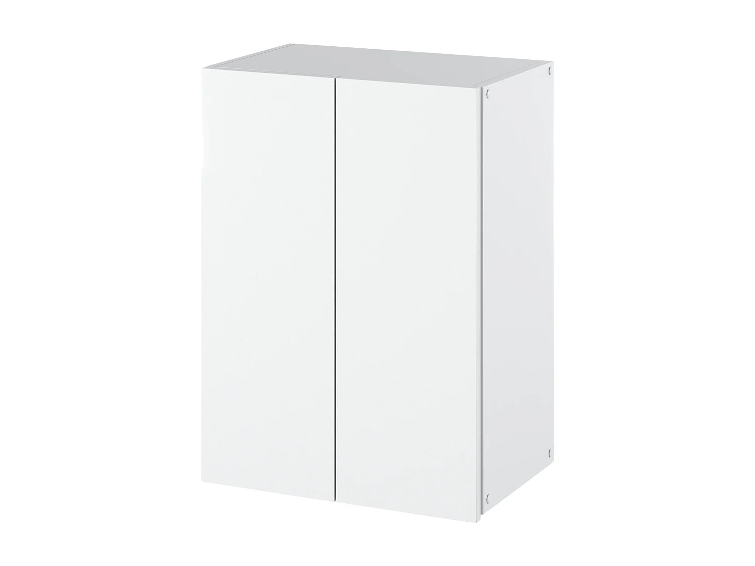 Armoire Murale de Salle de Bain Blanche mat  40x25x60cm – Colonne Suspendue au-dessus de la Machine à Laver – Style Loft Élégant