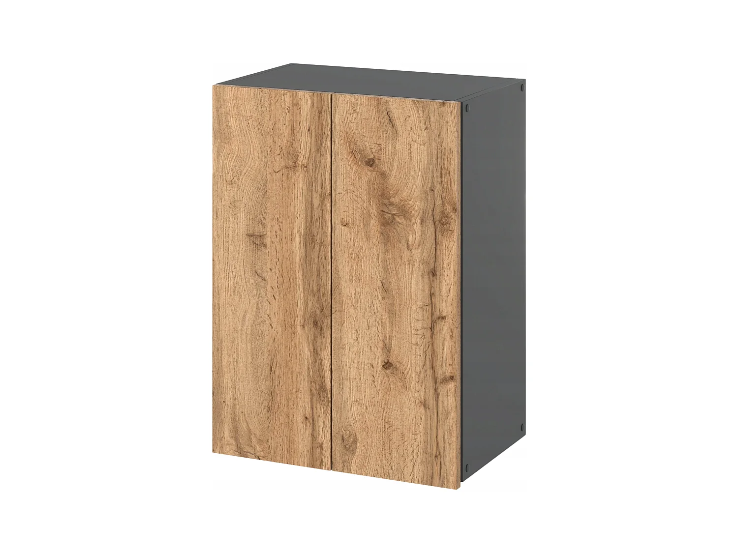 Armoire murale Grise & Chêne Wotan 40x25x60cm – Meuble haut et colonne pour salle de bain