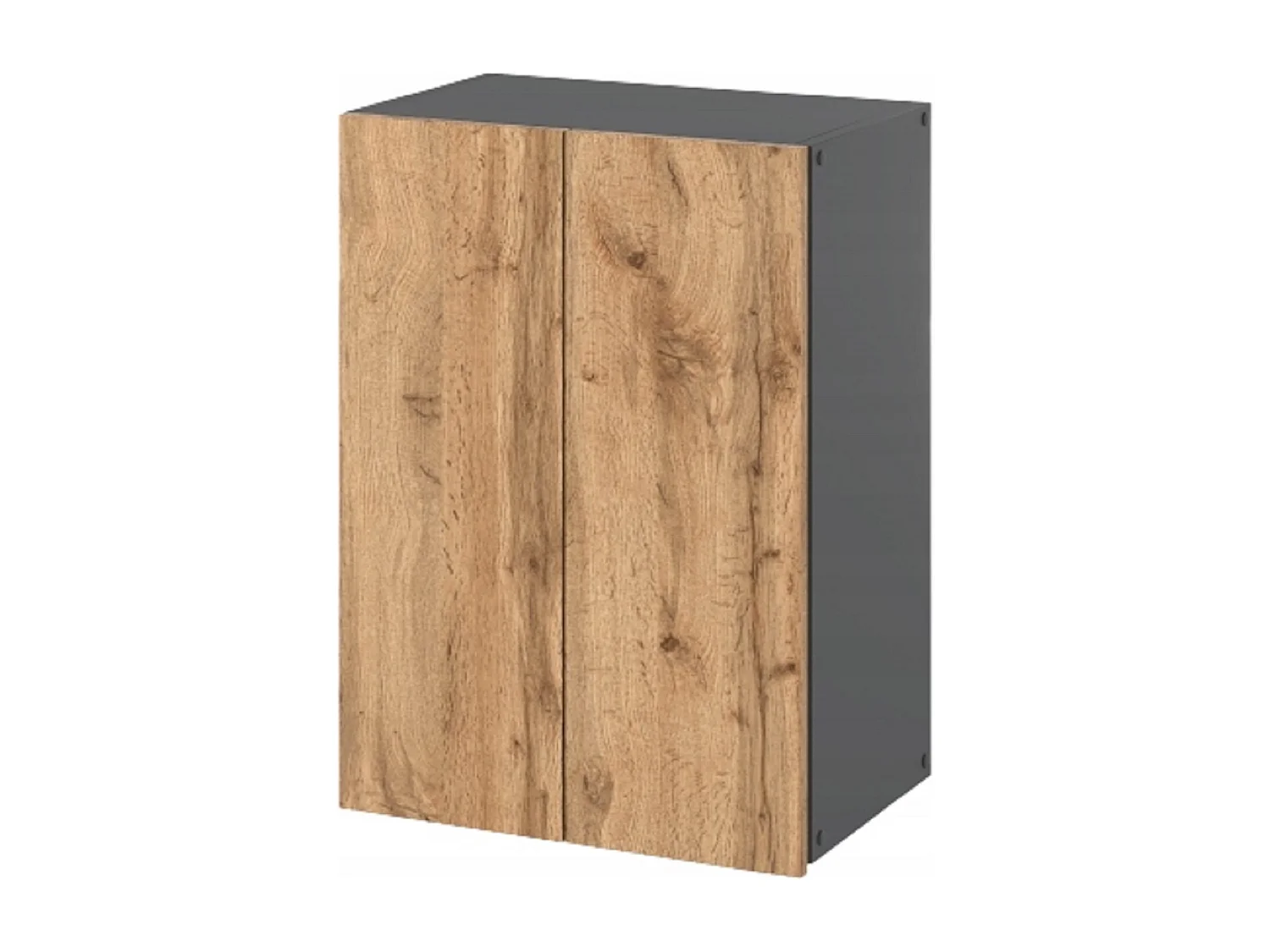 Armário de parede Cinza & Carvalho Wotan 40×25×60 cm – Armário alto e coluna para casa de banho