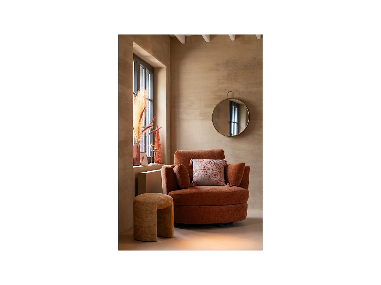 Árbol de Navidad de purpurina en plástico cobrizo 15x15x61 cm