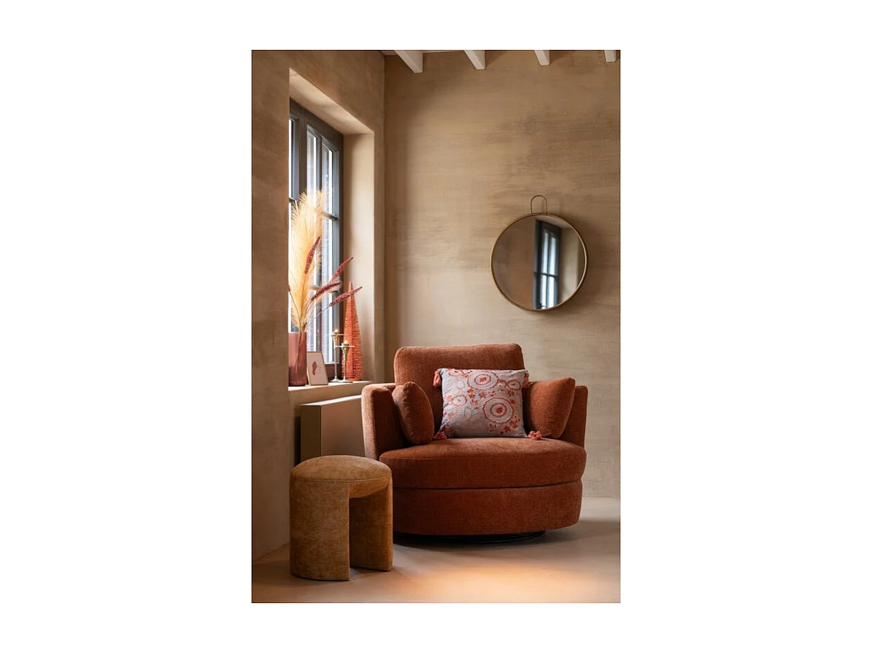 Árbol de Navidad de purpurina en plástico cobrizo 15x15x61 cm