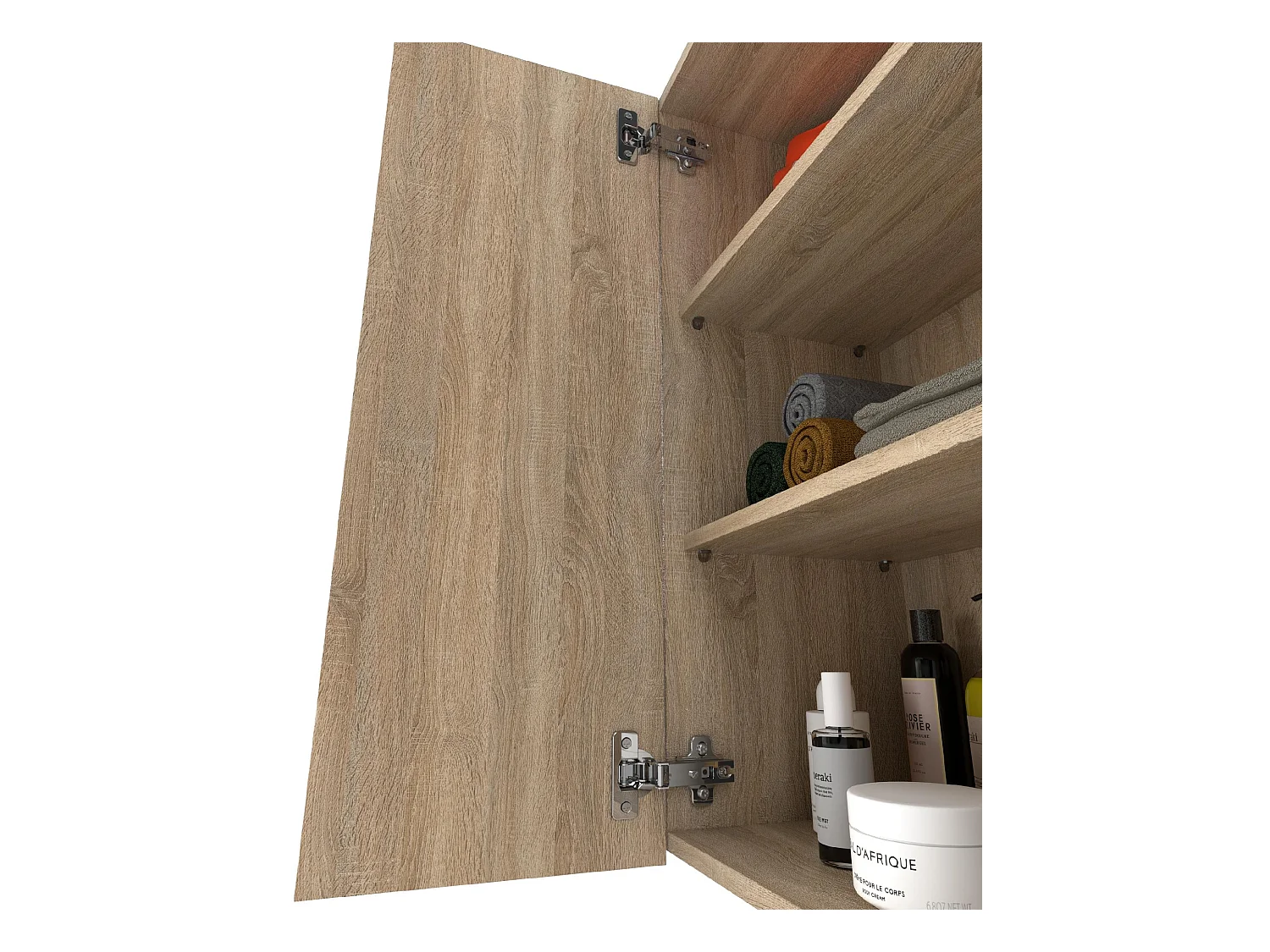 Meuble Haut de salle de bain Chêne Sonoma 60 cm, armoire murale au-dessus de la machine à laver , colonne