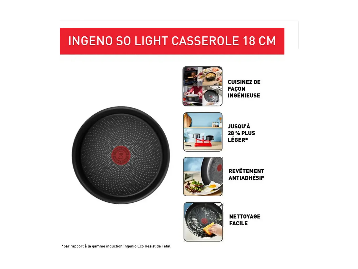 Tefal Casserole aluminium 18cm - L7232902