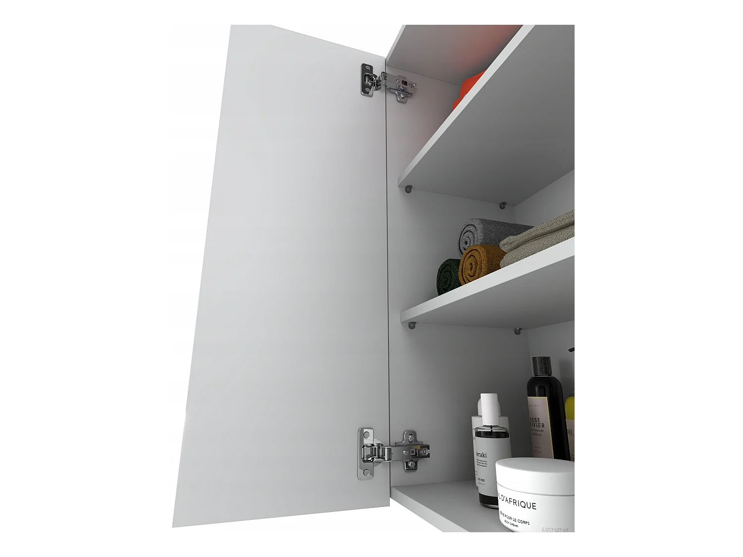 Armoire murale blanche 60 cm – Meuble haut et colonne pour salle de bain