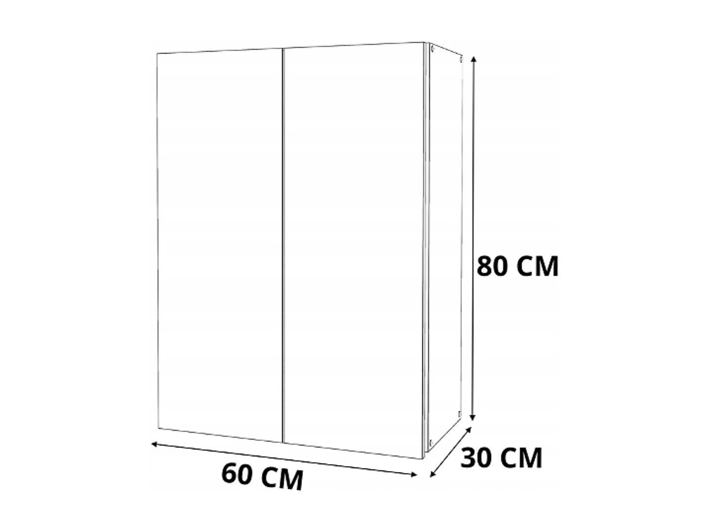 Armoire murale blanche 60 cm – Meuble haut et colonne pour salle de bain