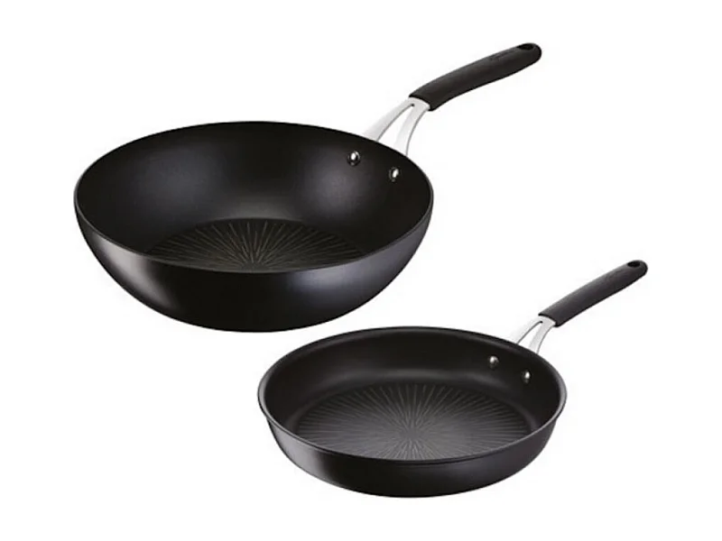 Lagostina Poêles 26cm + wok 28cm noir - 012165600102