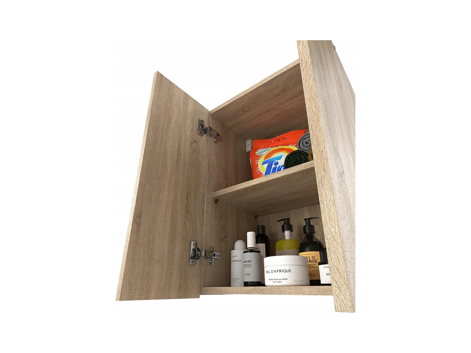 Armoire murale Chêne Sonoma 40x25x60cm – Meuble haut et colonne pour salle de bain