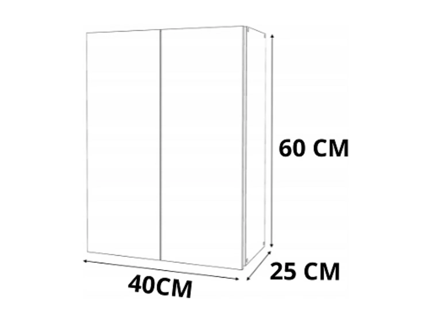 Armoire murale Chêne Sonoma 40x25x60cm – Meuble haut et colonne pour salle de bain