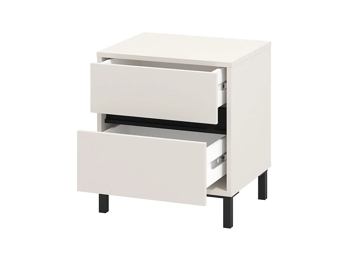 Ensemble chambre lit 160x200, 2 chevets, commode et armoire couleur beige