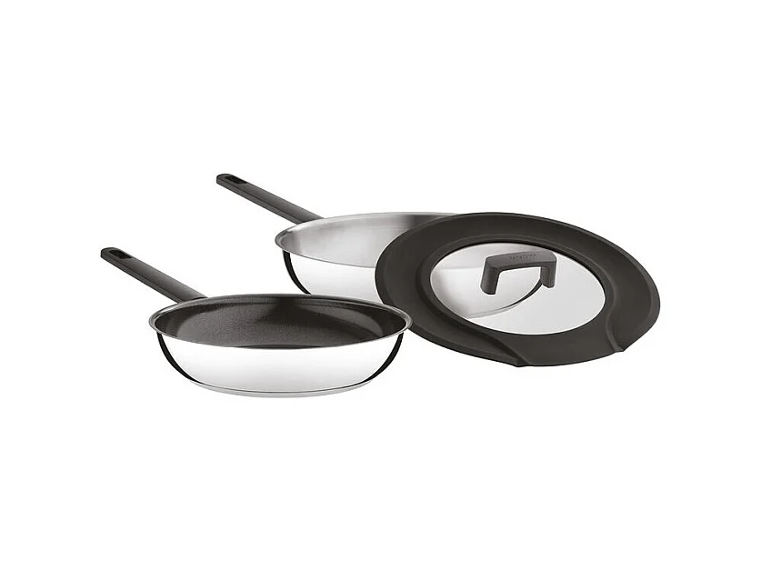 Berghoff Lot de 2 poêles + 1 couvercle - 28cm/24cm - 1111048