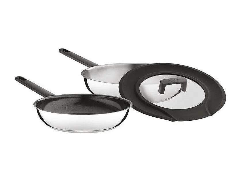 Berghoff Lot de 2 poêles + 1 couvercle - 28cm/24cm - 1111048