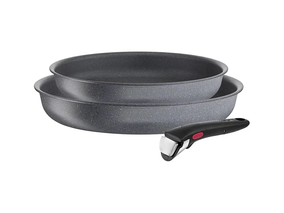 Tefal Lot de 2 poêle anti-adhésif 22/26 cm + poignée - L3969202