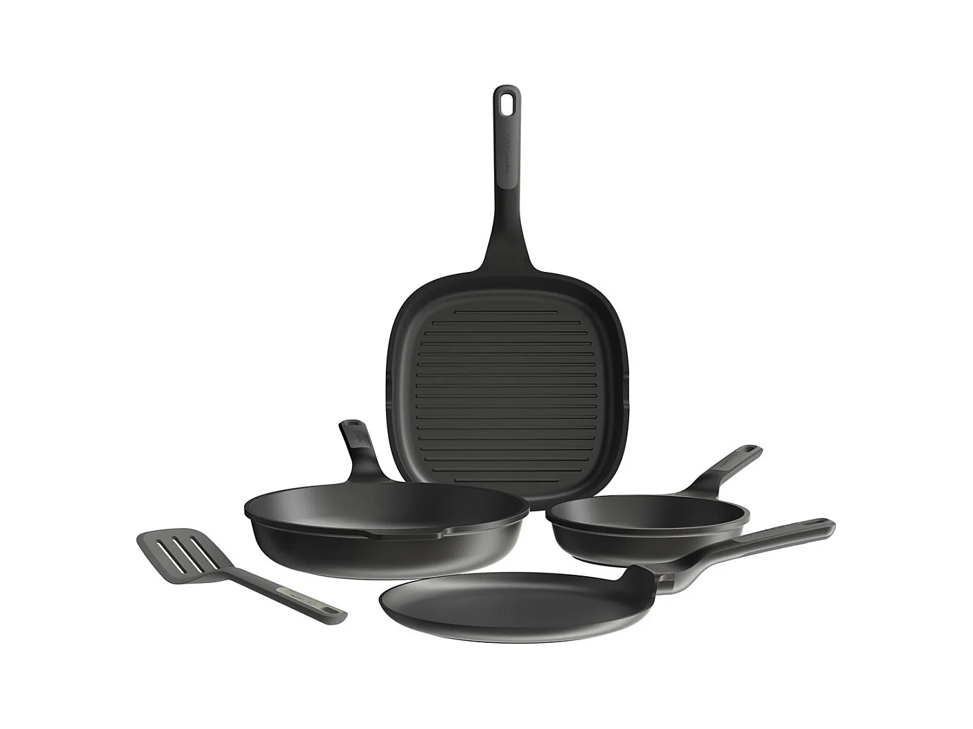 Berghoff Lot de 4 poêles antiadhésives avec spatule - 3950601