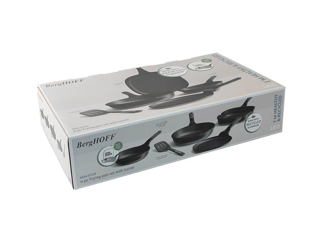 Berghoff Lot de 4 poêles antiadhésives avec spatule - 3950601