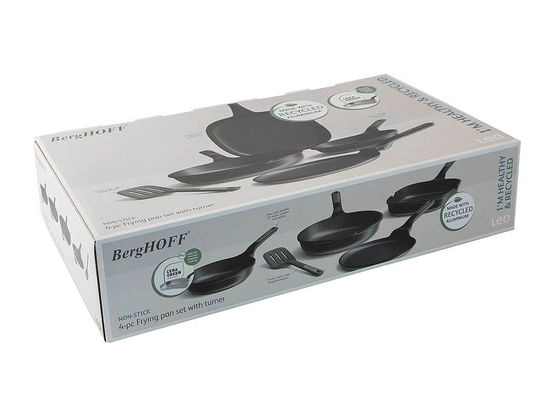 Berghoff Lot de 4 poêles antiadhésives avec spatule - 3950601