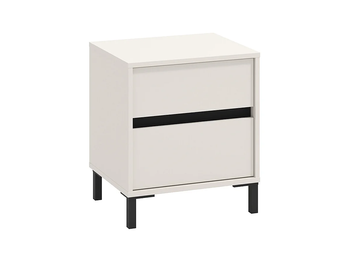 Ensemble chambre lit 160x200 et 2 chevets couleur beige