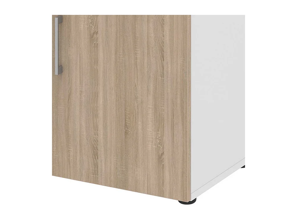Hoher Aktenschrank Made in Germany Wei� & Sonoma Eiche