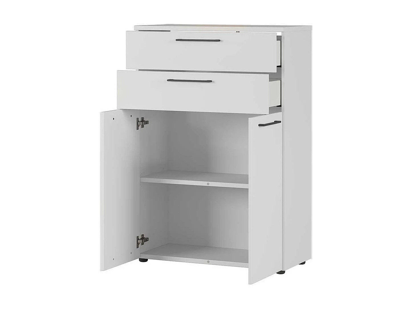 Ordnerschrank in Lichtgrau 80 cm breit