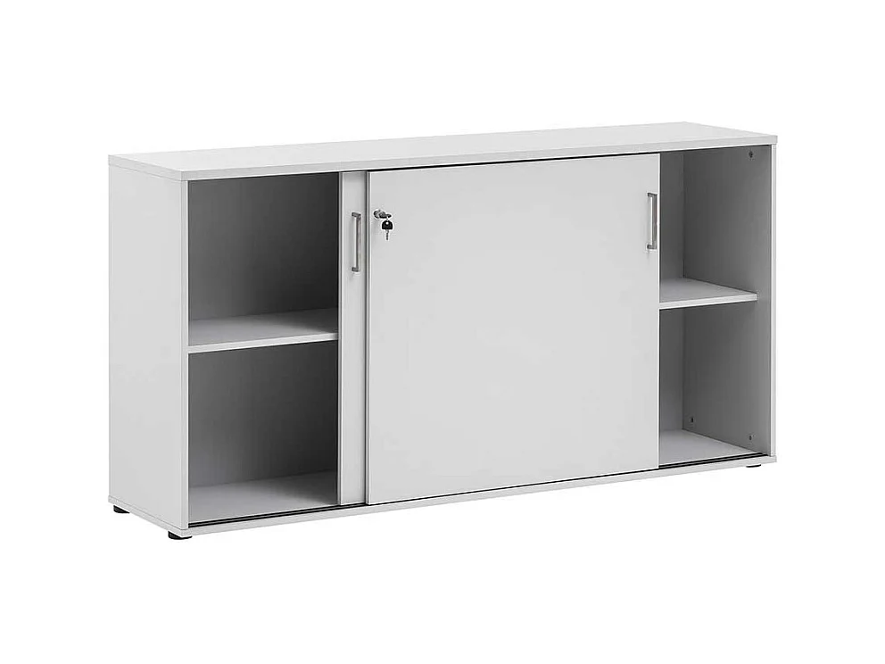 Aktenschrank mit Schiebetüren Lichtgrau