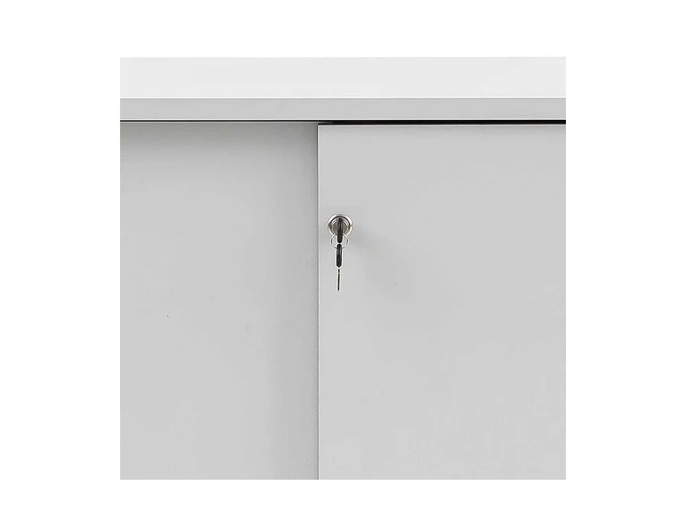 Aktenschrank mit Schiebetüren Lichtgrau