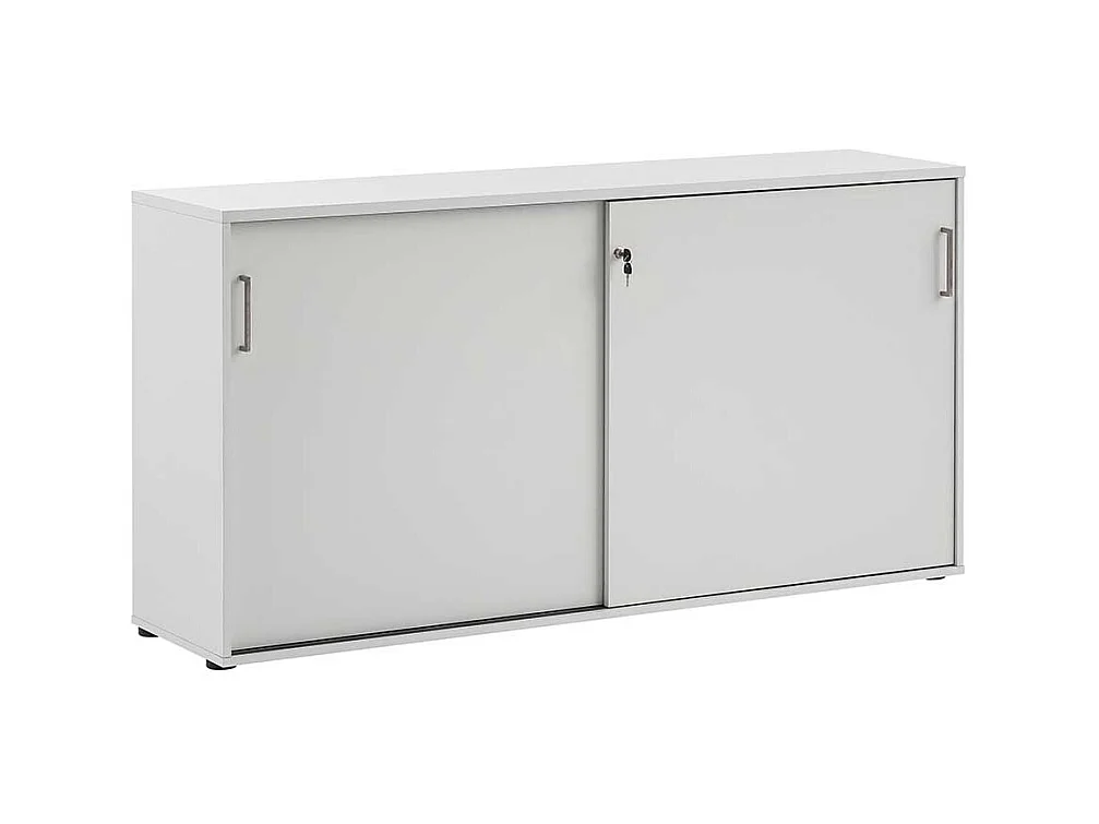 Aktenschrank mit Schiebetüren Lichtgrau