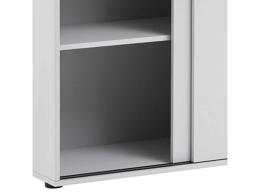 Aktenschrank mit Schiebetüren Lichtgrau