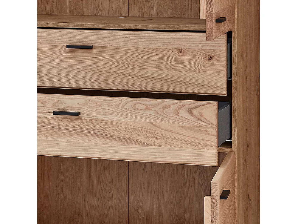 Schrank für Ordner in Wildeichefarben zwei Schubladen