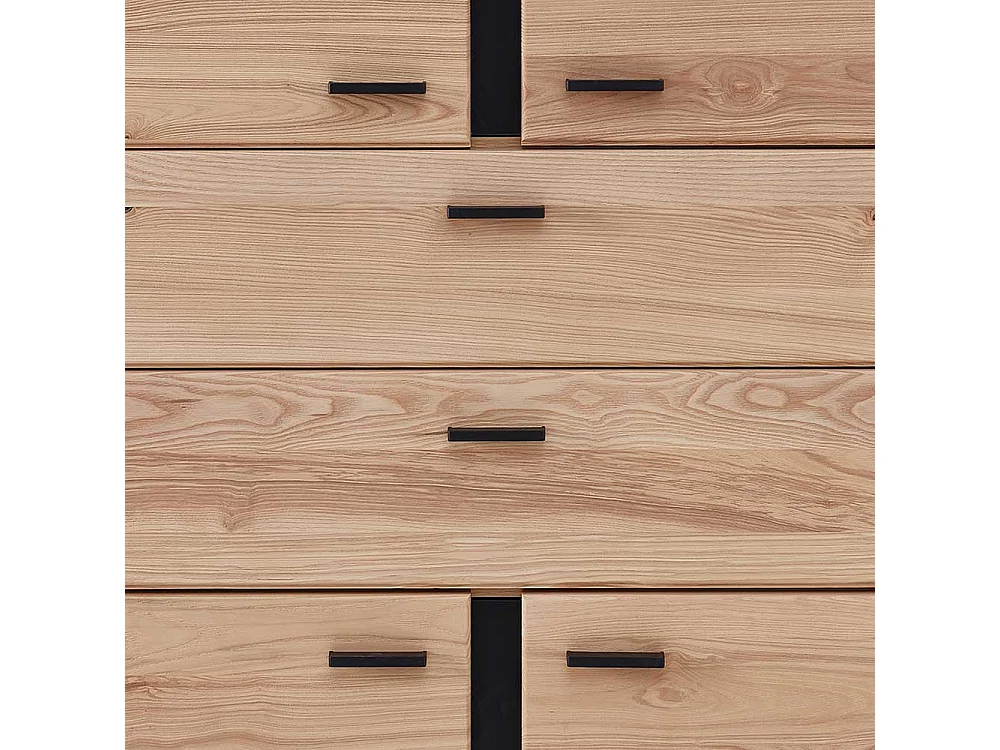 Schrank für Ordner in Wildeichefarben zwei Schubladen